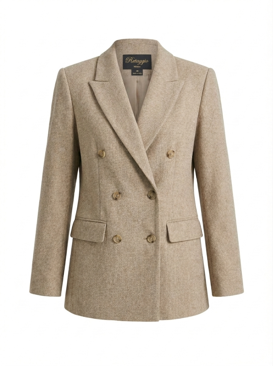Blazer beige croisé