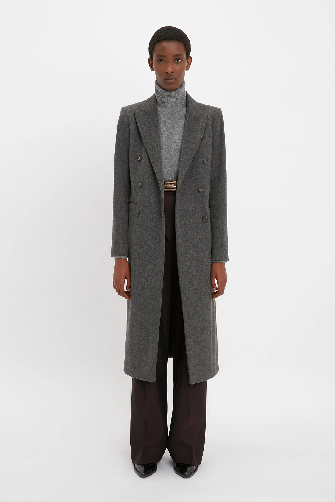 Manteau Long "Iconic Tailored" en Laine