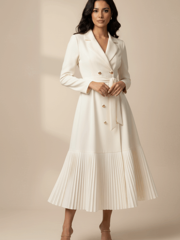 The "Gatsby" Pleated Coat-Dress