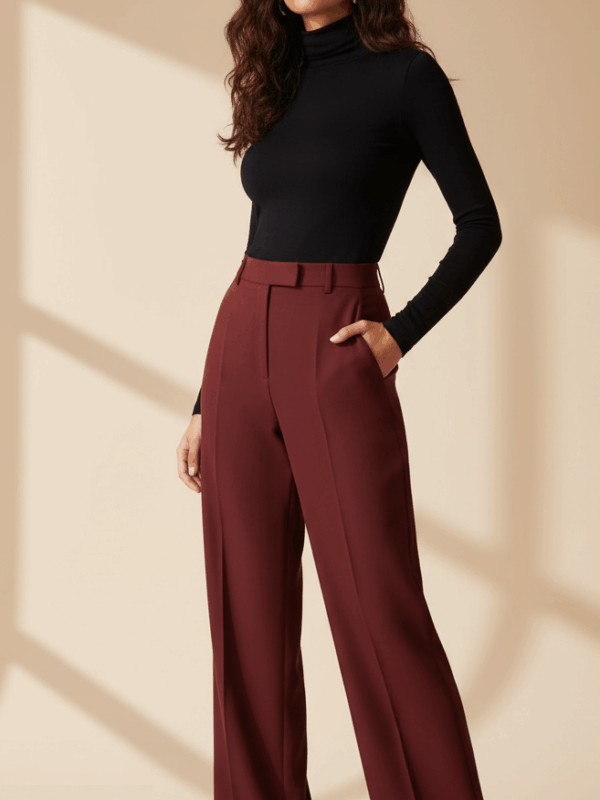 The "Bordeaux Column" Trousers