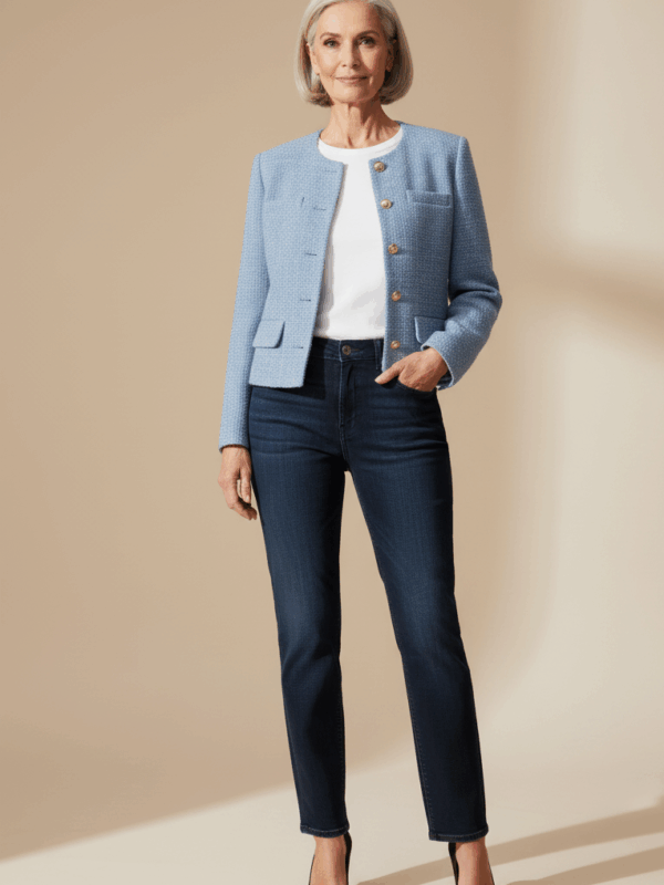 The "Signature Parisienne" Cropped Tweed Jacket