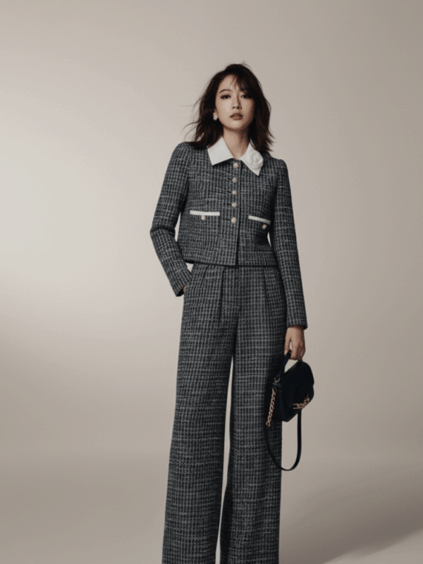 The "Parisian Horizon" Tweed Cropped Set