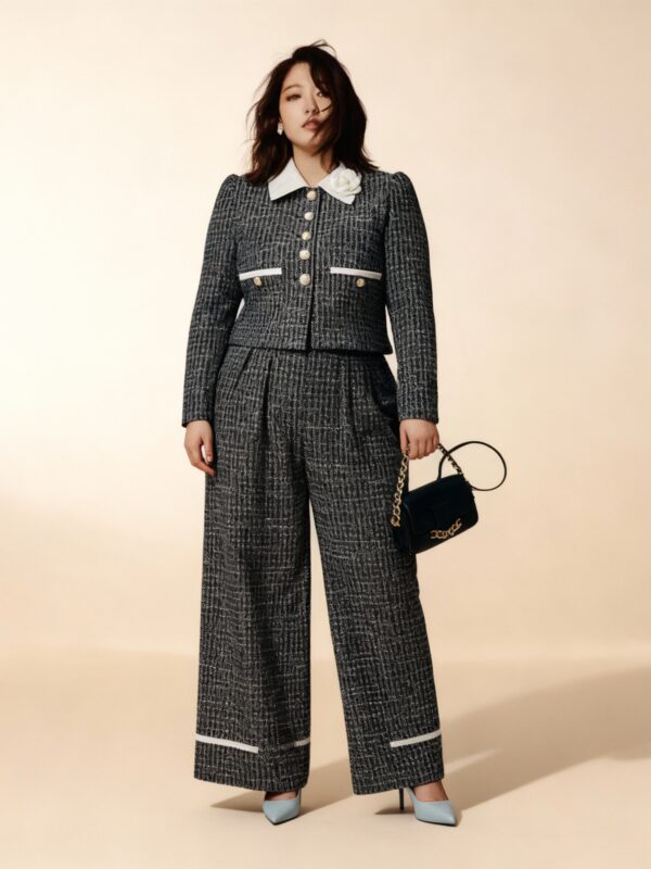 The "Parisian Horizon" Tweed Cropped Set