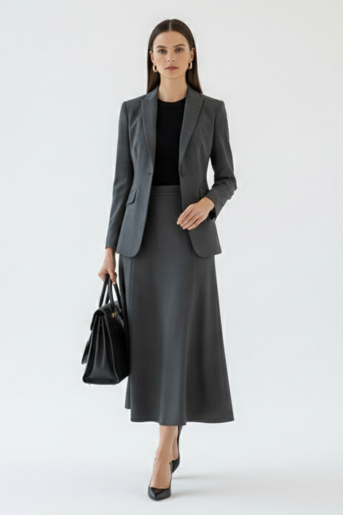 Tailleur Jupe "Executive Grey"