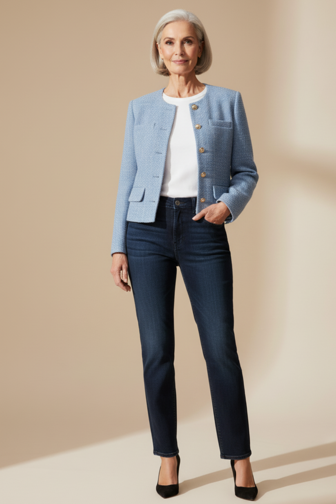 La veste Tweed recadrée "Signature Parisienne"