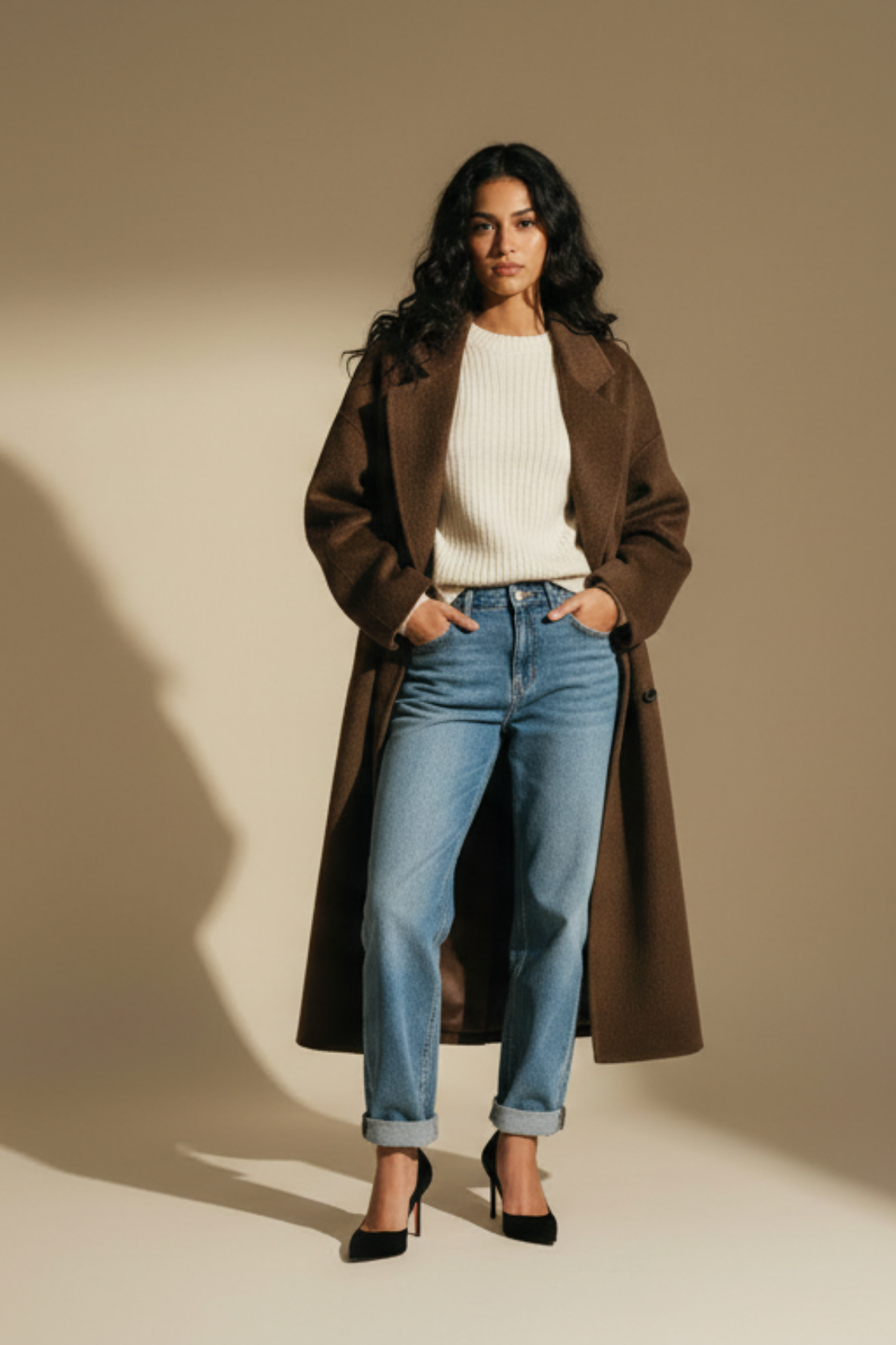 Le manteau "Fluid Drapé"