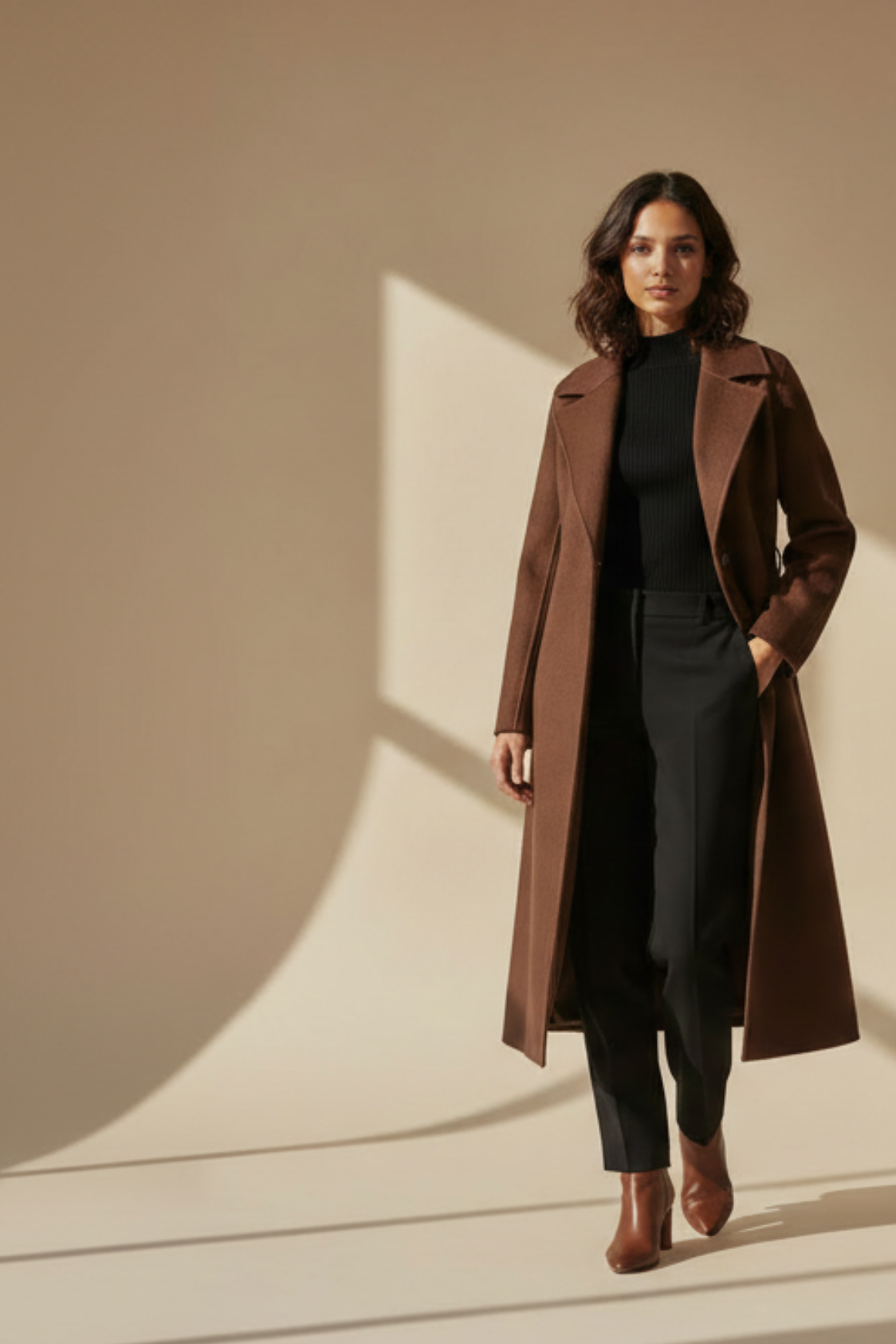 Le manteau "Luxe Drapé"