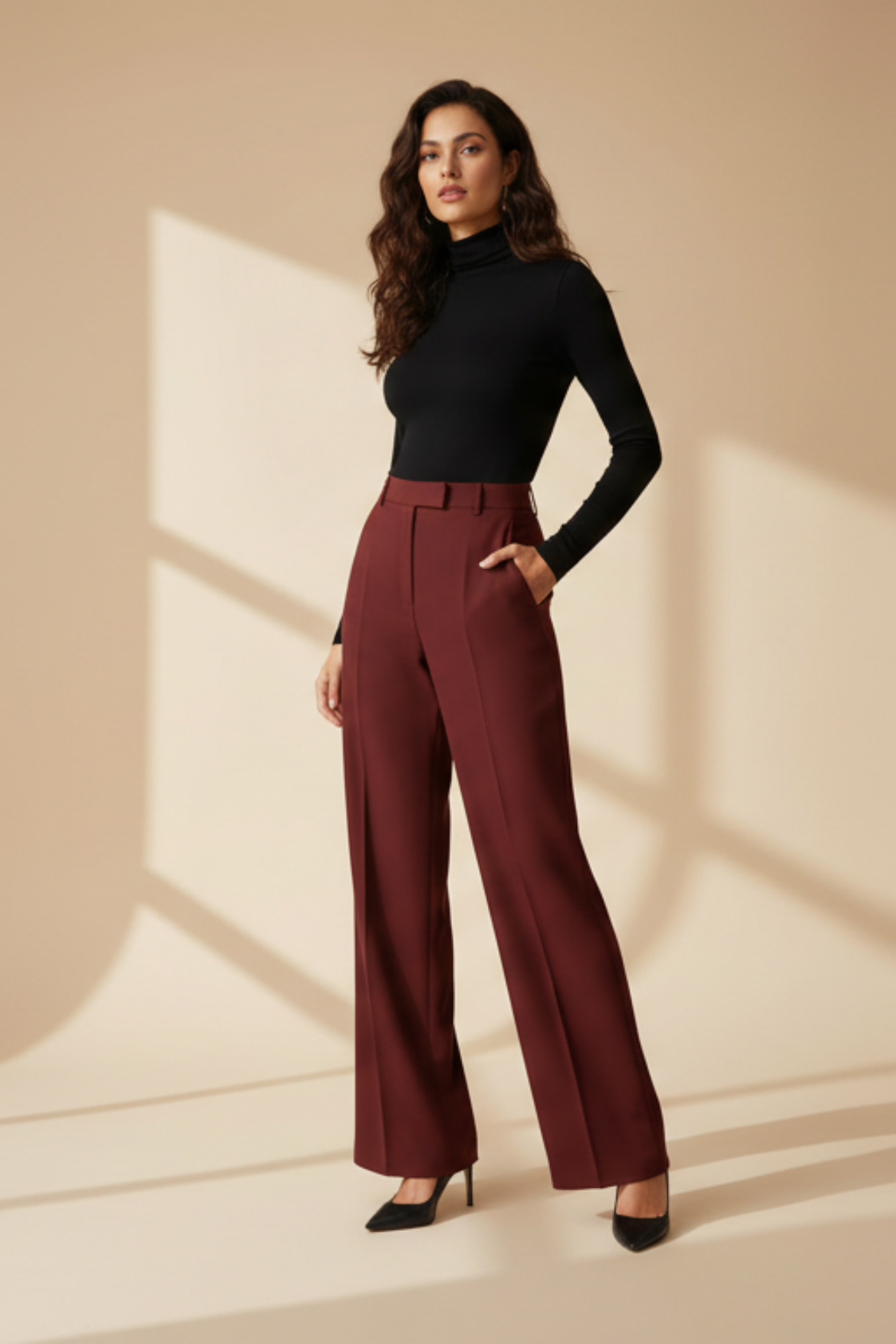 Le pantalon "Bordeaux Colonne"