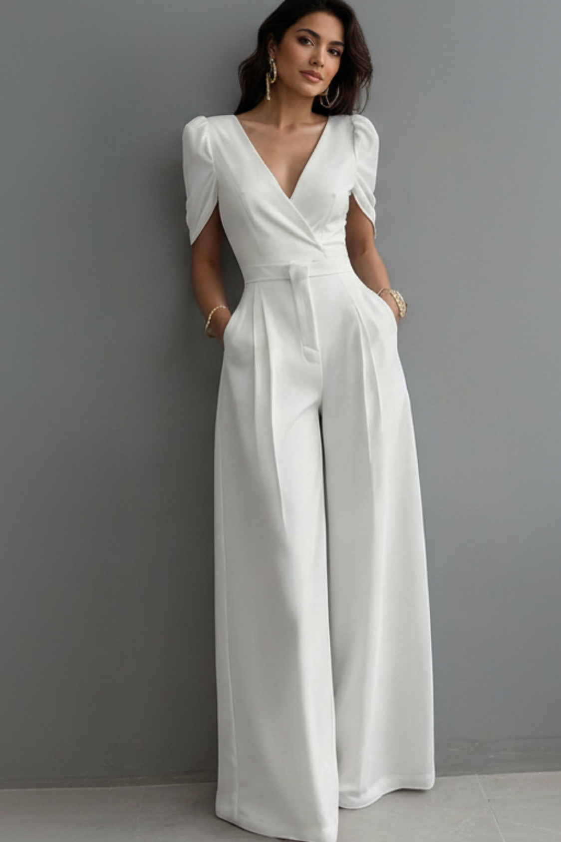 La combinaison "Couture Purety" Cap-Sleeve