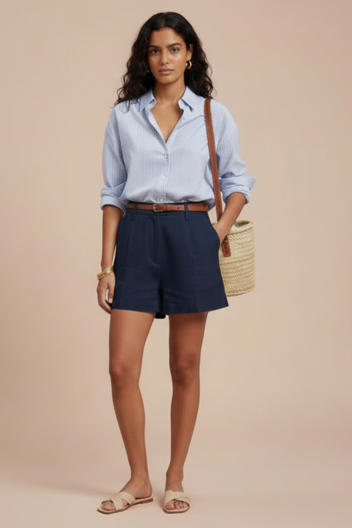 Oxford Bleu & Short Marine