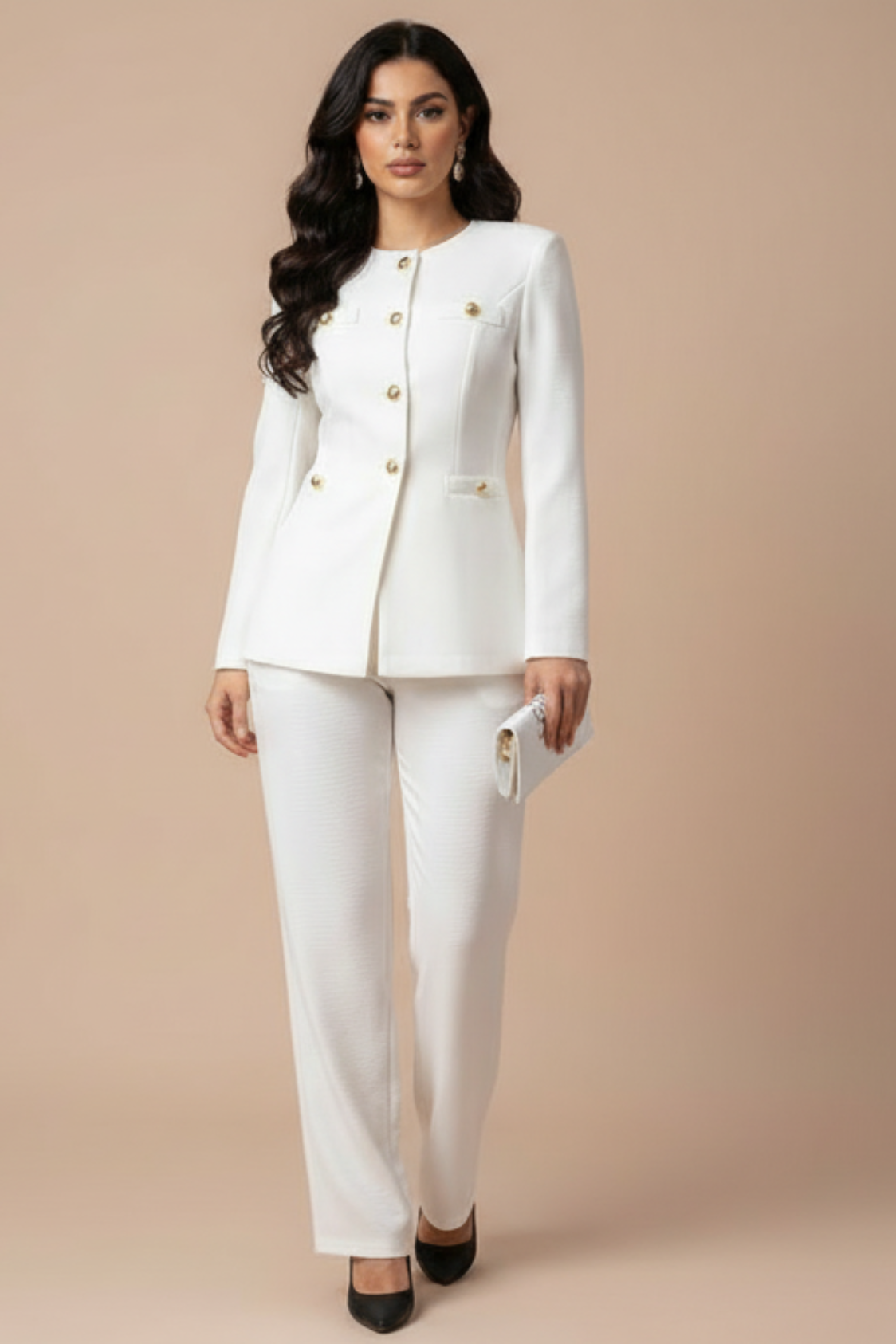 Blanc Ivoire — Le Costume Col Rond