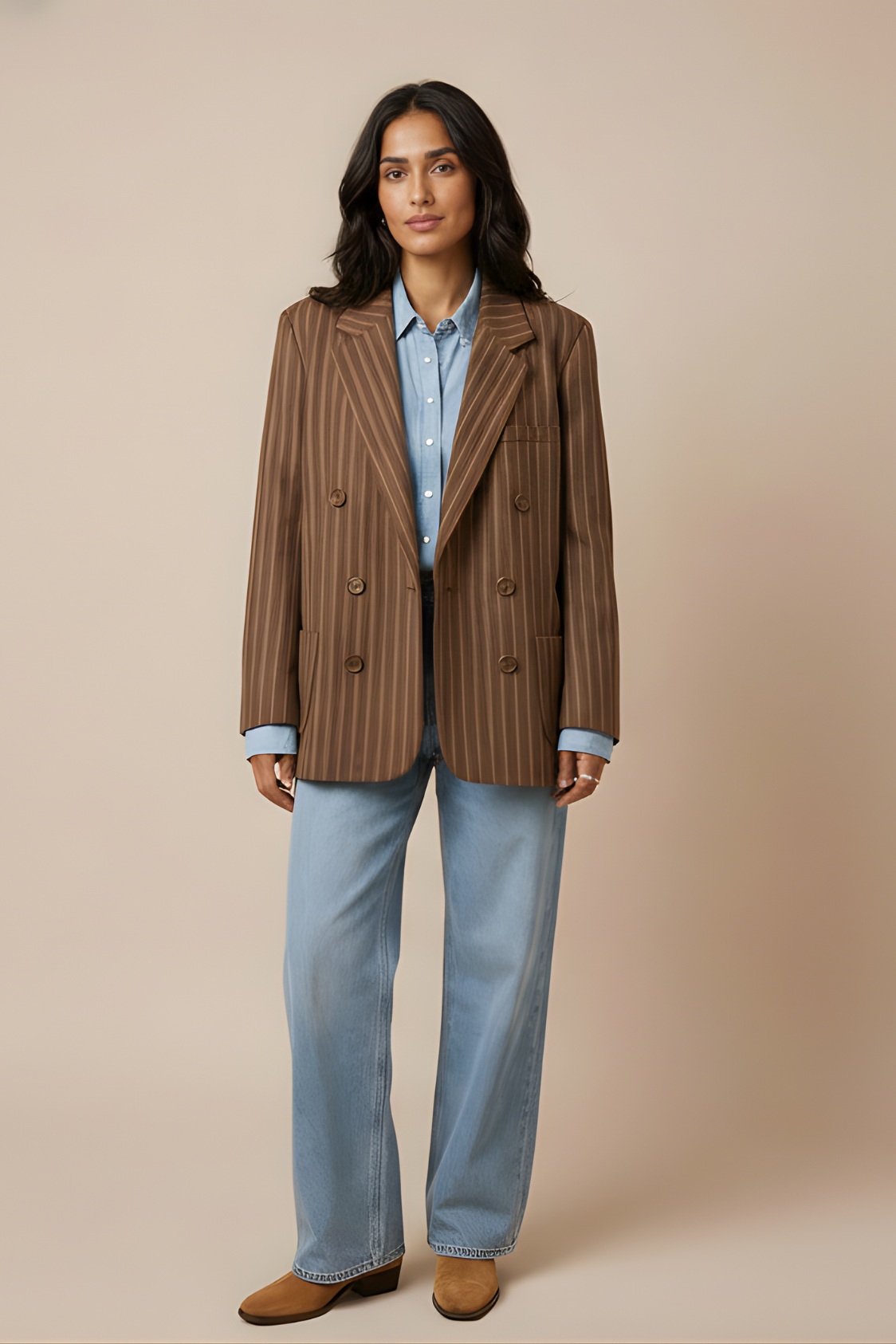 Camel Rayé — L'Allure Parisienne